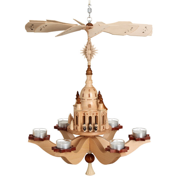 Zeidler - Hängepyramide Dresdener Frauenkirche, für 6 Teelichter