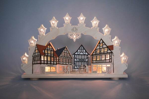 Weigla - Lichterbogen 15 flg. "Altstadt", Motiv einseitig
