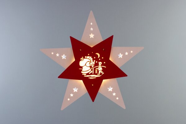 Weigla - Fensterbild Stern "Knecht Ruprecht"
