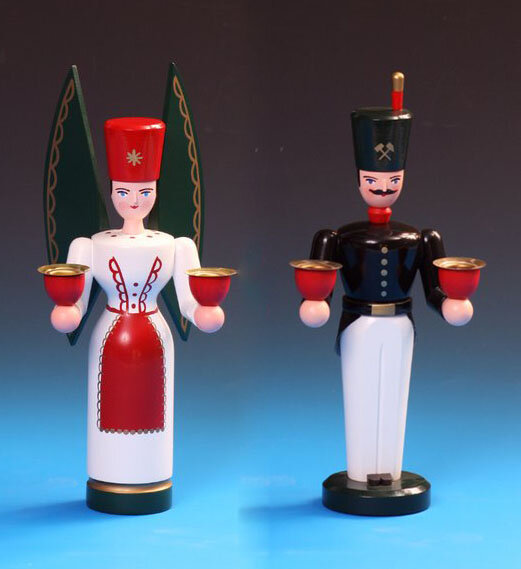 Schalling - Lichterengel und Bergmann, 21 cm farbig