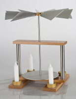 Luma - Pyramide "DUO" EICHE/EDELSTAHL unbestückt