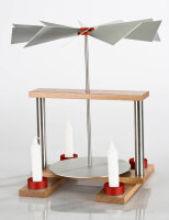 Luma - Pyramide "DUO" EICHE/EDELSTAHL unbestückt