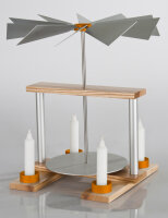 Luma - Pyramide "DUO" ESCHE/ALUMINIUM unbestückt