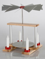 Luma - Pyramide "DUO" ESCHE/ALUMINIUM unbestückt