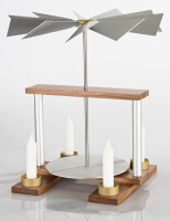 Luma - Pyramide "DUO" RÜSTER/ALUMINIUM unbestückt
