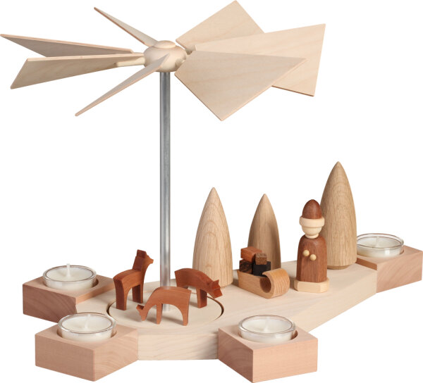Seiffener Volkskunst eG - Pyramide Octogonum Weihnachtsmotiv 23 cm