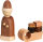 Seiffener Volkskunst eG - Miniaturen Weihnachtsmann mit Schlitten natur 2-teilig 8 cm