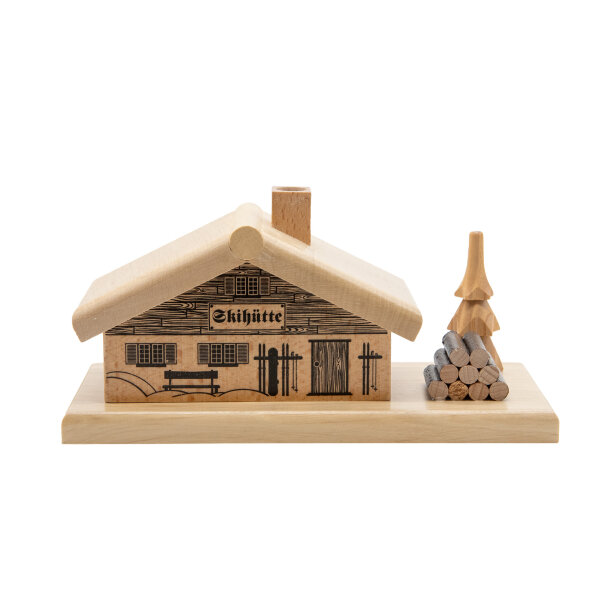 Spielwarenmacher Günther - Räucherhaus Skihütte 7,5 cm