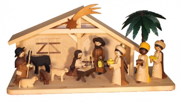 Ulmik - Krippenhaus für 13cm Figuren