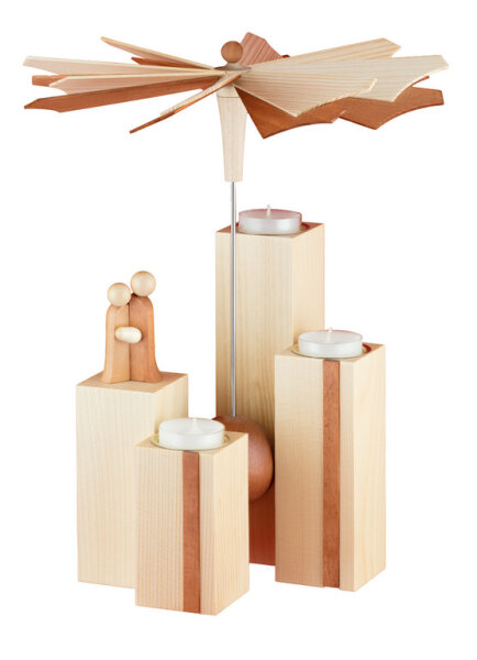 Ulmik - MODERN LINE Stehlen-Pyramide Natur *