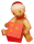 Ulmik - Weihnachtsbär mit Geschenk sitzend