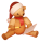 Ulmik - Weihnachtsbär mit Wunschzettel sitzend