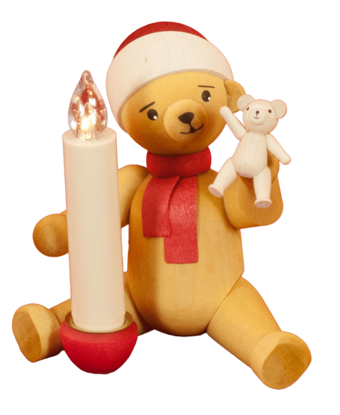 Ulmik - Weihnachtsbär mit Teddy und Kerze