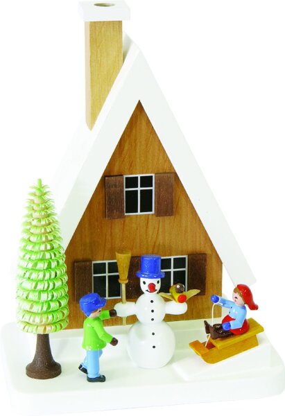 Richard Glässer - Rauchhaus mit Schneemann