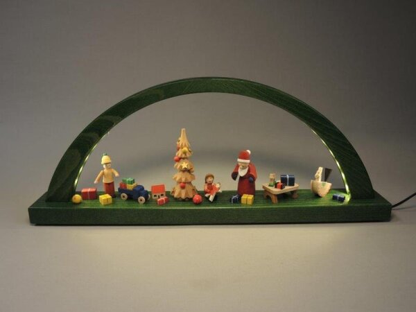 Richard Glässer - Schwibbogen Weihnachtsbescherung, LED-Bel.