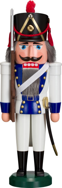Seiffener Volkskunst eG - Nussknacker Grenadier blau 39 cm