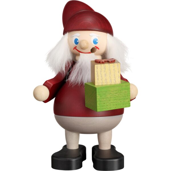 Seiffener Volkskunst eG - Räuchermann Weihnachtsheinzel mit Geschenk
