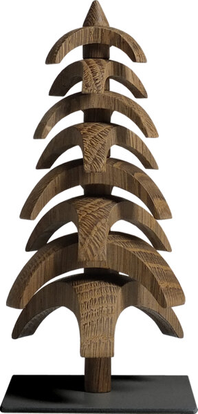 Seiffener Volkskunst eG - Drehbaum Twist Eiche geräuchert 15 cm