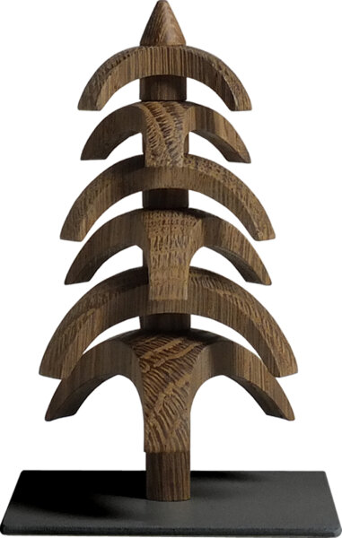 Seiffener Volkskunst eG - Drehbaum Twist Eiche geräuchert 11,5 cm