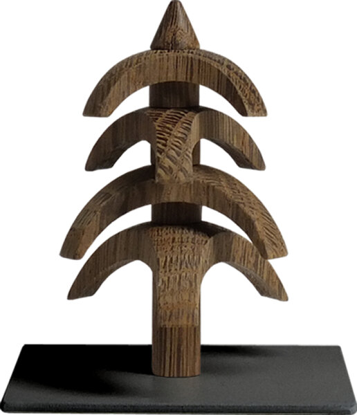 Seiffener Volkskunst eG - Drehbaum Twist Eiche geräuchert 8 cm