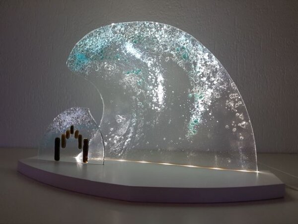 Gestaltungs ART - Moderner LED Lichterbogen "Brandung"