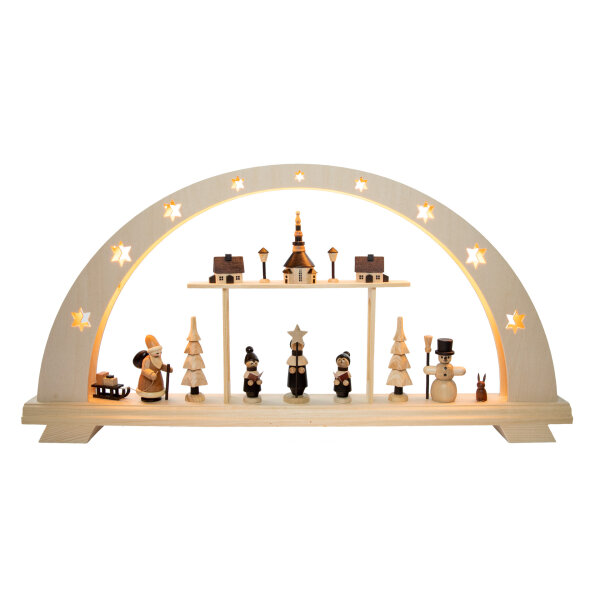 Spielwarenmacher Günther - LED Lichterbogen Seiffener Weihnacht 29 cm