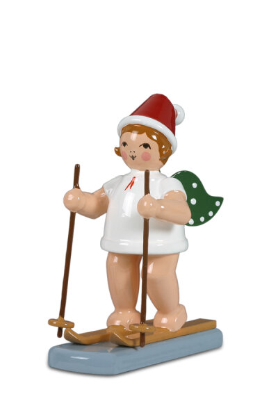 Ellmann - Weihnachtsengel mit Schneeschuh mit Mütze