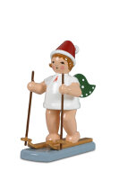 Ellmann - Weihnachtsengel mit Schneeschuh mit Mütze