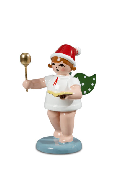 Ellmann - Weihnachtsengel mit Löffel und Kochbuch mit Mütze