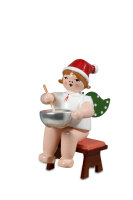 Ellmann - Weihnachtsengel sitzend mit Teigschüssel...