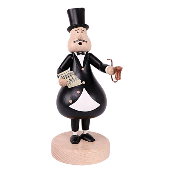 KuK Holzdesign - Räuchermännchen Sänger Otto (Bass) 25 cm