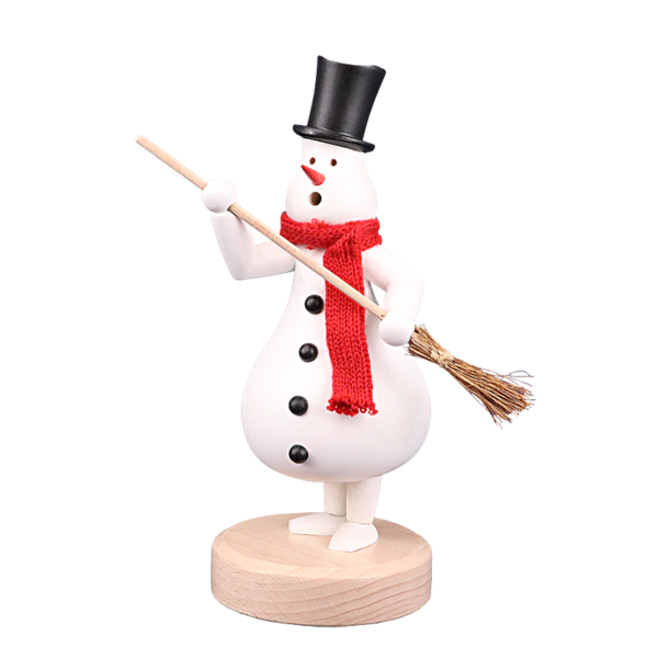KuK Holzdesign - Räuchermännchen Schneemann Fridolin 25 cm