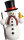 Seiffener Volkskunst eG - Räuchermännchen Schneemann mit Vogel  15 cm