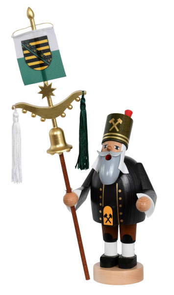 KWO - Räuchermännchen Bergmann mit Schellenbaum 31 cm