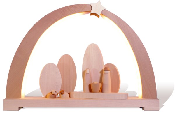 Rauta Edition FG - LED-Schwibbogen mit Heiliger Familie