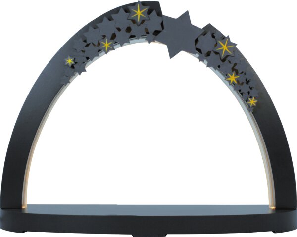 Rauta Edition FG - LED-Schwibbogen modernes Design Sternenhimmel anthrazitgrau unbestückt