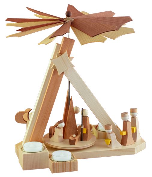 Ulmik - MODERN LINE Pyramide Weihnachtsgeschichte natur