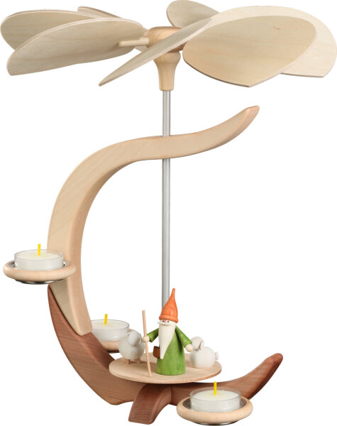 Seiffener Volkskunst eG - Pyramide C Form Schäferwichtel 30 cm