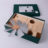 KLEINVIEH - Lichtelbaukasten mit Pyramide, "Räucherdings" & Nussknacker - Esche natur, Typ 2
