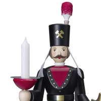 Günter Reichel - Lichterengel und Bergmann mit einer Kerzentülle, 35 cm