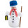 Seiffener Volkskunst eG - Räuchermännchen Schneemann Wanderer 15 cm