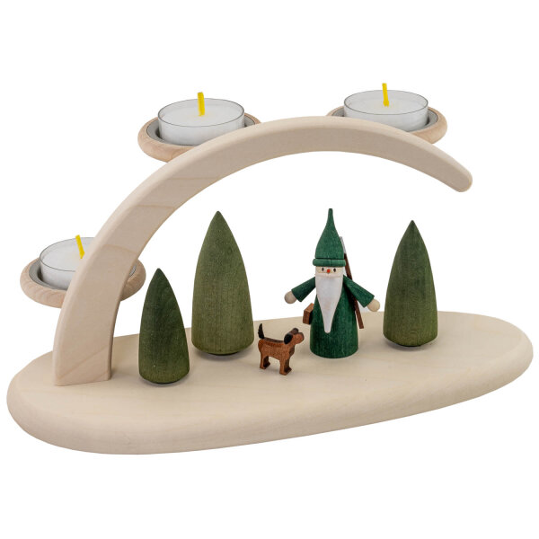 Seiffener Volkskunst eG - Leuchterbogen Jägerwichtel 13 cm