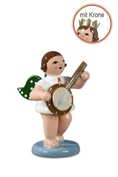 Ellmann - Engel mit Banjo mit Krone