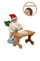 Ellmann - Weihnachtsengel mit Teigrolle am Tisch ohne Krone