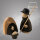Hennig Figuren - Heilige Familie modern groß anthrazit/natur