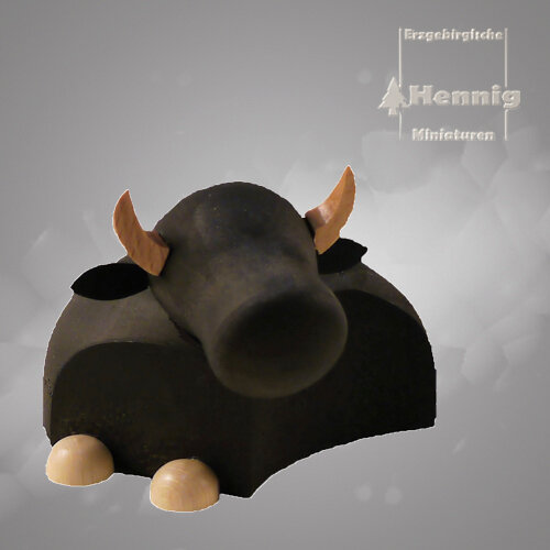 Hennig Figuren - Ochse modern groß anthrazit/natur