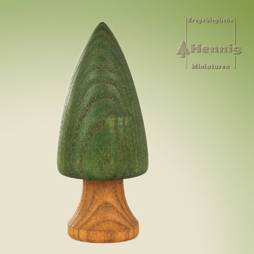 Hennig Figuren - Baum modern 63 mm grün mit Stamm  braun