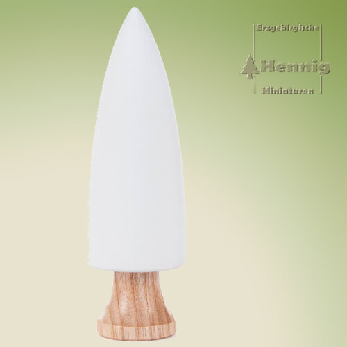 Hennig Figuren - Baum modern 95 mm weiß mit Stamm  natur