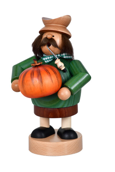 KWO - Räuchermännchen Herbstmann mit Kürbis 20 cm