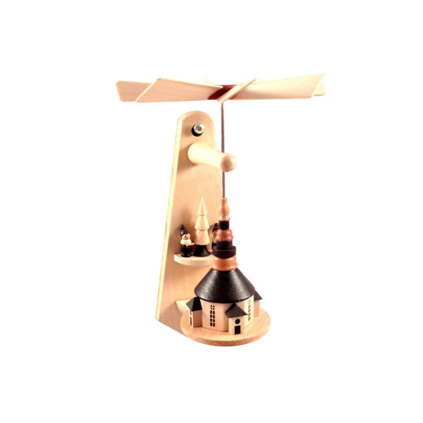 Spielwarenmacher Günther - Wandwärmespielpyramide Seiffener Kirche 16 cm